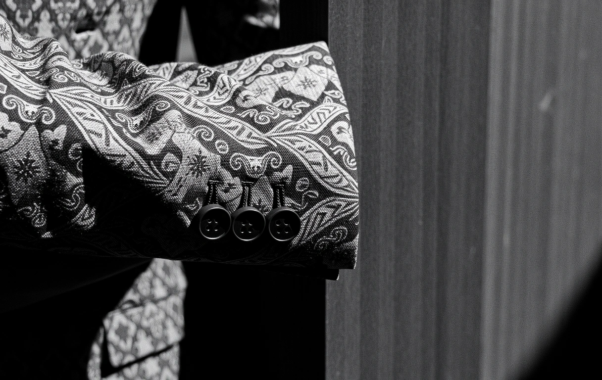 Textural detail of professional attire